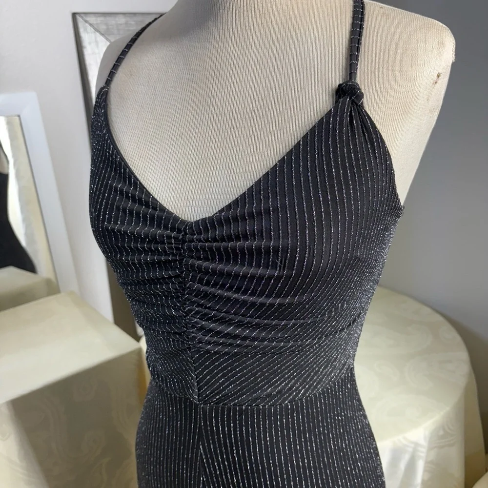 Love Squared Black Jumpsuit with Tapered Legs